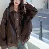 Ropa Femenina Retro Estilo Coreano 2026 Otoño Nuevas Llegadas Chaqueta de Cuero Chaqueta Casual Urbana Estilo Granja Corta