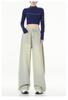 Jeans de Estilo Americano Retro Teñidos de Barro Amarillo Viejo para Mujer Moda Primavera y Otoño Marca Diseño Holgado Sentido de la Moda Pantalones de Pierna Ancha Adelgazantes