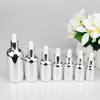 Fabricante de Vidrio Estrella Botella de Vidrio para Aceite Esencial Plata Brillante 100 ml Gran Capacidad Botella con Gotero con Punta de Goma Estilo Simple