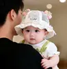 Gorro de Bebé Estilo Delgado para Primavera y Otoño Sombrilla Ajustable Sombrero de Pescador Princesa para Bebés Niñas Recién Nacidas Grupo de Edad Pequeña Sombrero de Verano