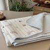 Capa de cama acolchoada de algodão dupla face estilo coreano, lavada com areia em alta temperatura, disponível para as quatro estações, capa Tatami Kang, lençol de cama antiderrapante