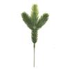 Ramos de pinho de simulação de três pontas agulhas de pinho tridimensionais cinco pontas ramos de pinho de dupla face acessórios para guirlanda bonsai decoração de árvore de Natal agulhas de pinho