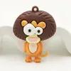Llavero Colgante de Animal Lindo de Plástico Blando de Ojos Grandes Mono Elefante Animal Pequeño Accesorios para Bolsos Adornos Venta al por Mayor