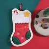 Série de Natal Toalha de Mão Festival Pendurar Árvore de Natal Lenço Fleece de Coral Absorvente Toalha de Mão Presente Em Estoque