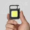 Luz de Trabajo Cob Linterna Mini Ultra Pequeña Luz LED Luz de Llavero Luz Fuerte Ultra Ligera Portátil para Exteriores Luz de Emergencia