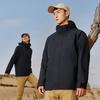 Jaqueta à prova de vento três em um workwear logotipo impresso personalizado engrossado masculino e feminino outono e inverno jaqueta ao ar livre workwear