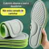 Sensação de pisar em excrementos, palmilhas desodorizantes de absinto, almofada de ar esportiva super macia para homens e mulheres, absorção de choque, palmilhas de prevenção de dor nos pés de longa data, não cansadas