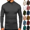 Camiseta deportiva térmica de doble cara para otoño e invierno, de cuello alto y manga larga, para hombre y mujer, camiseta interior para hombre