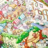Pegatinas de paisajes 3D, kits DIY de escenas en miniatura, pegatinas de escenas de dibujos animados para álbumes de recortes, juguetes hechos a mano para aliviar el estrés