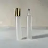 Frasco de vidro roll-on fosco marrom 3ml para óleos essenciais frasco de vidro marrom 5ml frasco com conta de massagem marrom 10ml