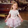Camiseta Manga Curta para Meninas 2026 Verão Novo Estilo Infantil Desenho Animado Estampado Casual para Bebês Manga Meia Manga Estilo Fino Tendência