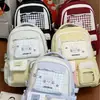 Mochila Linda Estilo Universitario Coreano para Niñas, Dulce y de Nicho, Mochila Escolar para Estudiantes de Gran Capacidad, Ligera y Repelente al Agua