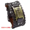 Joyería transfronteriza europea y americana Pulsera de cuero para hombre Hacha vikinga nórdica Tejido personalizado Pulsera pirata dominante