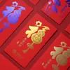 Sobres Rojos Corporativos Personalizados con Logo, Impresión de Patrones Personalizados, Estampado Dorado, Sobres Rojos Personalizados de Alta Gama para Aperturas de Negocios