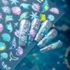 Cyansea Popular Transfronterizo Fantasía Concha, Estrella de Mar, Caracola Pegatinas para Decoración de Uñas DIY Teléfono y Agenda