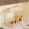 Estante Estrecho para Especias de Cocina, Estante de Almacenamiento para Especias, Estante Pequeño para Condimentos de Encimera, Artículo Popular de Venta Transfronteriza