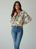 Camisa Floral Hawaiana Verano Camisa para Mujer Holgada Casual Estilo Tailandés Camisa para Vacaciones en la Playa