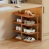 Zapatero para la entrada, diseño de múltiples niveles para uso doméstico, adecuado para apartamentos de alquiler y dormitorios, una solución práctica para almacenar zapatos, zapatero pequeño y estrecho, fácil de montar