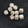 Acrílico Dos Tonos Agujero Grande Patrón Cuadrado Campana Colgante Cinturón de Traje de Baño Joyería DIY Cuentas Decorativas Joyería