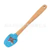 Espátula multifuncional para pasteles de cocina, mango de madera para hornear, cuchillo mezclador, herramienta, raspador de silicona de dibujos animados, molde, venta al por mayor de utensilios de cocina