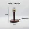 Lámpara de Mesa Artística de Madera Minimalista Nórdica Base Portalámparas E27 Iluminación LED de Mesita de Noche para Dormitorio Accesorios de Lámpara DIY