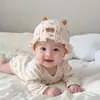 Gorro para Bebé para Primavera y Otoño, Lindo Gorro de Dibujos Animados para Bebés Niños y Niñas, Sombrero de Pescador Ajustable a Prueba de Viento para Bebés Pequeños que Salen