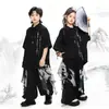Ropa de Moda para Niños de Street Dance Hip-Hop para Niños Trajes de Marca de Moda Ropa de Performance Estilo Chino Fresca y Atractiva para Niños