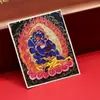 Dzambala Negro pintado tibetano pintura Thangka pintada a mano lienzo central impresión microchorro Thangka cultural y creativo Zakiralam al por mayor