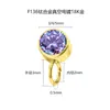 Joias para Piercing em Liga de Titânio F136 com Zircônia e Diamantes Coloridos, Acessórios Personalizados da Moda Super Brilhantes para Hélice da Orelha com Argola, Atacado