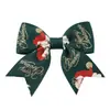Acessórios de Cabelo Personalizados para Meninas de Natal Transfronteiriços Tecido Estampado Alce Acessórios de Festa Princesa Grampo de Cabelo Grampo de Cabelo 4791