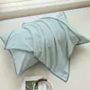Fundas de almohada de algodón cepillado engrosadas 48x74, juego de dos, fundas de almohada para adultos de algodón puro, funda de color liso individual