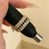 Anel Dourado Ajustável Estilo Vintage Vazado Camada Dupla para Café, Moderno e Simples com Design de Alto Padrão, Versátil para Uso Diário, Também como Acessório de Brinco