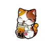 Lindo Broche de Gato Insignia Metálica de Dibujos Animados Accesorios Creativos Personalizados para Ropa Estilo Pareja Comercio Exterior Transfronterizo