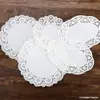 Papel base para flores al por mayor redondo papel absorbente de aceite papel para hornear papel para pizza almohadilla absorbente de aceite para alimentos fritos papel de encaje para snacks