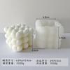 Molde de silicona para velas de amor de San Valentín, cubo de Rubik, aromaterapia, piedras de yeso, adornos, molde de silicona