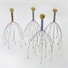 Massageador de cabeça de polvo, arranhador de couro cabeludo de nove garras, ferramenta para alívio da coceira, dispositivo mágico rejuvenescedor da alma, desobstruidor de meridianos do couro cabeludo