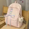 Mochila de Puntos de Alto Valor para Estudiante de Secundaria Junior para Niñas Lazo Gran Capacidad Ins Nicho Campus Ligera Doble Hombro