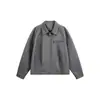 Chaqueta de Trabajo ACE Simple y Moderna Estilo Old Money Cuello Solapa para Hombre, Abrigo Casual y Sofisticado de Corte Holgado HJ5923