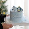 Copyright Natal Ins Bolo Decoração Estéreo Boneco de Neve Pequeno Pinguim Enfeites Inverno Natal Aniversário Vestido Plugin