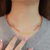 Colar de Pérolas de Água Doce Feminino Material Natural de Sichuan Vermelho do Sul Acessórios de Colar da Moda Design de Jaspe e Cera de Abelha Colar de Alta Qualidade