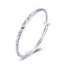 Seiko fabricação fábrica personalizada Gypsophila lettering carro Flor push-pull sterling pulseira de prata 999 pulseira de prata atacado
