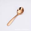 Aço Inoxidável 304 Espessado 088 Colher de Cabeça Redonda para Uso Doméstico, Colher de Sopa Infantil, Colher de Jantar, Colher de Bolo, Estilo Luxo Leve, Tamanho Grande