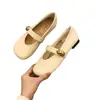 Sapatos Mary Jane de nicho estilo francês, novos sapatos femininos de primavera e outono, mocassins versáteis, sapatos pequenos de couro retrô, sapatos baixos estilo coreano