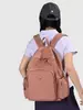 Mochila de tela de nailon simple y casual para mujer, nueva mochila de viaje ligera de gran capacidad, bolso de moda para la escuela y el trabajo