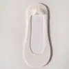 Meias Invisíveis de Seda Gelada para Mulheres, Meias Finas de Verão, Cor Sólida com Solado de Algodão, Antiderrapante, Calcanhar Antiderrapante, Meias de Seda Gelada de Corte Baixo para Sapatos Single