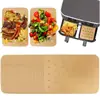 Papel absorvente de óleo para air fryer transfronteiriço, papel manteiga para assar em panela dupla, forma antiaderente, papel de óleo de silicone 14*20,5cm em estoque