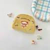 2026 Exquisita Bolsa de Almacenamiento de Pana a Cuadros con Bordado de Animales Lindos Moda Bolso de Maquillaje Femenino Bolso para Documentos