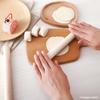 Rodillo de Madera Maciza para Cocina Antiadherente de Madera Prensa para Masa de Fideos Herramienta para Hornear Rodillo para Masa de Empanadillas Rodillo