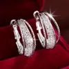 Pendientes de Aro de Malla Estilo Coreano, de Nicho, Exquisitos, Modernos y Elegantes para Niñas, Adecuados para el Uso Diario