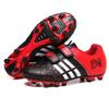 Zapatos de Fútbol Infantiles Ligeros Adolescente Velcro Alumno Tacos Clavos Triturados Suela Plana Zapatillas Bajas Zapatos de Entrenamiento